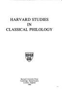 Cover of: Harvard Studies in Classical Philology, Volume 88