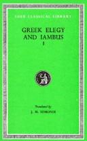 Cover of: Greek elegy and iambus