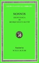 Cover of: Dionysiaca | Nonnus of Panopolis