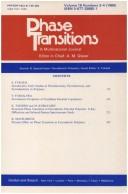 Cover of: Ferroelectric Polymers: A special issue of the journal Phase Transitions, Section B (Automedica,)