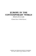 Cover of: Europe in the Contemporary World: A Special Issue of World Futures