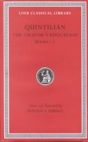 Cover of: The Orator's Education, I, Books 1-2 (Loeb Classical Library)