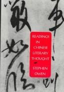 Cover of: Readings in Chinese Literary Thought