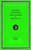 Cover of: Roman Antiquities by Dionysius of Halicarnassus, Dionysius of Halicarnassus