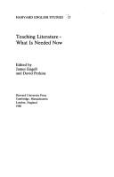 Cover of: Teaching literature: what is needed now