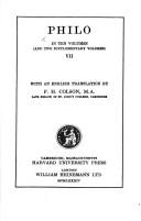 Cover of: Philo by Philo of Alexandria, Philo of Alexandria