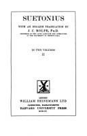 Cover of: Suetonius | J. C. Rolfe