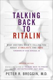Cover of: Talking back to ritalin