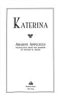 Cover of: Katerina | Aharon Appelfeld