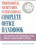 Cover of: Professional Secretaries International Complete Office Handbook by Susan Jaderstrom, Susan Jaderstrom