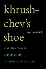 Cover of: Khrushchev's Shoe: And Other Ways to Captivate an Audience of 1 to 1,000