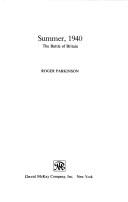 Cover of: Summer, 1940 by Parkinson, Roger.