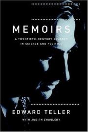 Cover of: Memoirs by Edward Teller, Judith Shoolery