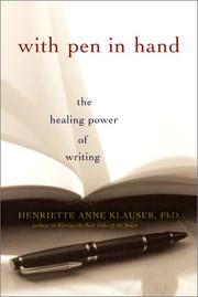 Cover of: With pen in hand: the healing power of writing