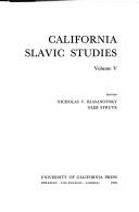 California Slavic Studies Volume 5 by Nicholas Valentine Riasanovsky