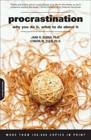 Cover of: Procrastination by Jane B. Burka, Lenora M. Yuen, Ph.D