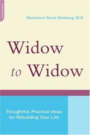 Cover of: Widow To Widow by Genevieve Davis Ginsburg