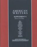 Cover of: American Writers - Supplement X (American Writers)