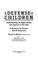 Cover of: In Defense of Children