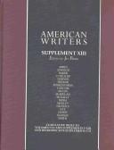Cover of: American Writers - Supplement XIII (American Writers)
