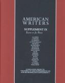 Cover of: American Writers - Supplement IX (American Writers)