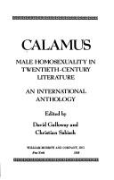 Cover of: Calamus: Male Homosexuality in Twentieth-Century Literature : An Iinternational anthology
