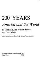 Cover of: The next 200 years by Herman Kahn