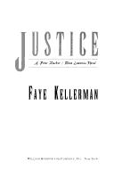 Cover of: Justice by Faye Kellerman