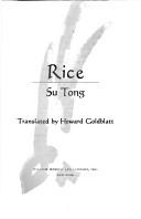 Rice by Su Tong