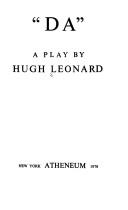 Cover of: "Da" by Hugh Leonard