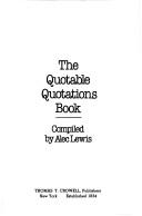 Cover of: The Quotable Quote Book