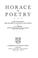 Cover of: Horace on Poetry:Epistles Book II: The Letters to Augustus and Florus (Brink: Horace on Poetry)