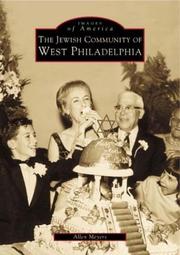 Cover of: The  Jewish  Community  of  West  Philadelphia by Allen  Meyers