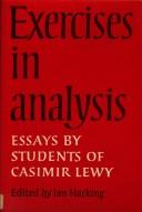 Cover of: Exercises in analysis: essays by students of Casimir Lewy