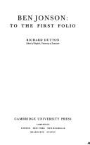 Cover of: Ben Jonson by Richard Dutton