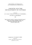 Cover of: Growth and the development of pattern