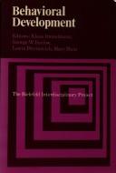 Cover of: Behavioral development by edited by Klaus Immelmann ... [et al.].