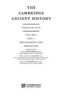 Cover of: The Cambridge Ancient History Volume I Part I