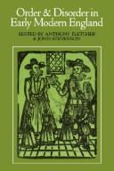 Cover of: Order and disorder in early modern England