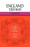 Cover of: England 12001640 (Sources of History) by Geoffrey Rudolph Elton