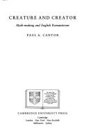 Cover of: Creature and Creator by Paul A. Cantor