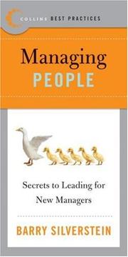 Cover of: Best Practices: Managing People: Secrets to Leading for New Managers (Best Practices)
