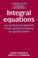 Cover of: Integral equations