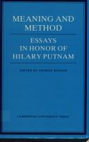 Cover of: Meaning and method by George Boolos