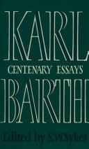 Cover of: Karl Barth: centenary essays