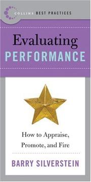Cover of: Best Practices: Evaluating Performance by Barry Silverstein