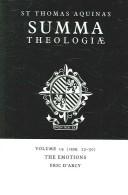 Cover of: Summa Theologiae by Thomas Aquinas