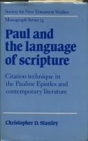 Paul and the Language of Scripture