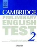 Cover of: Cambridge Preliminary English Test 2 Cassettes (2): Examination Papers from the University of Cambridge Examinations Syndicate (Ucles) by 