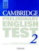 Cover of: Cambridge Preliminary English Test 2 Cassettes (2): Examination Papers from the University of Cambridge Examinations Syndicate (Ucles)